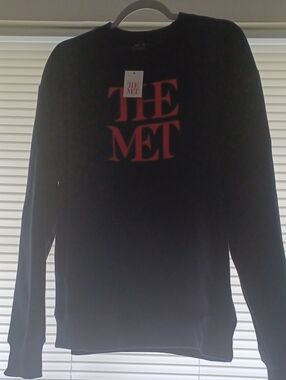 The MET Navy Blue Sweatshirt with Red Logo